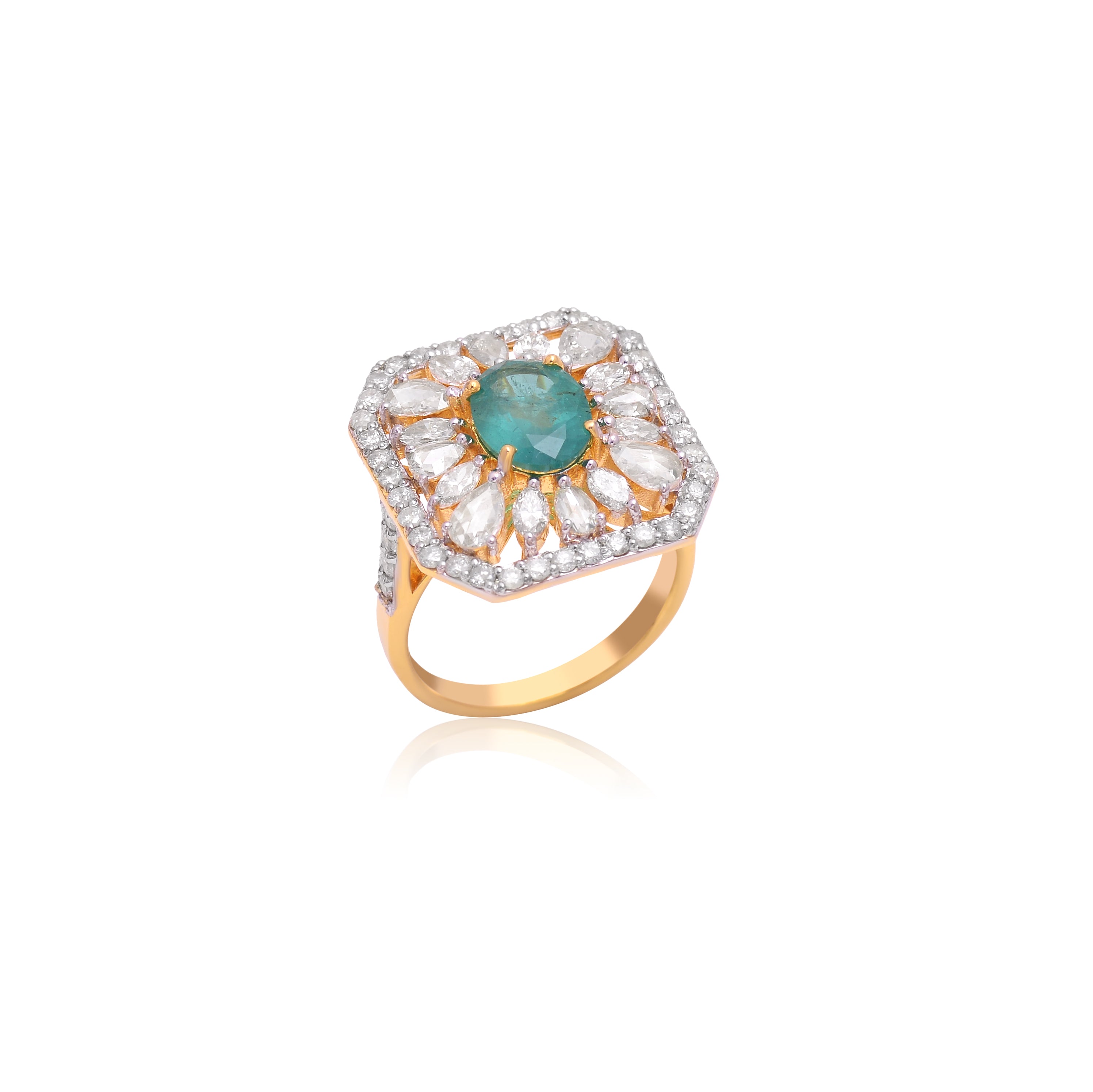 4K GOLD COCKTAIL RING