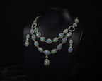 4K GOLD MULTI-STRAND OPAL NECKLACE